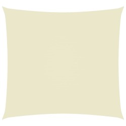 vidaXL Sonnensegel Oxford-Gewebe Rechteckig 2x2,5 m Cremeweiß