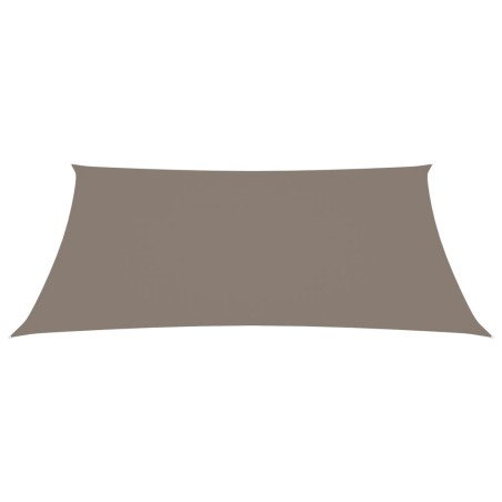 vidaXL Sonnensegel Oxford-Gewebe Rechteckig 6x8 m Taupe