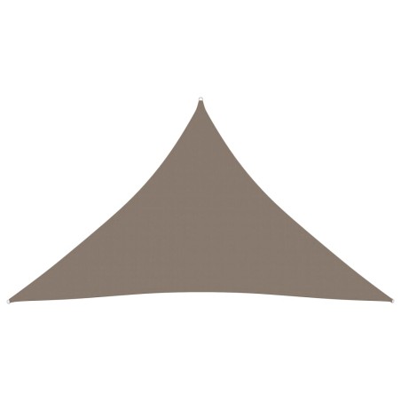 vidaXL Sonnensegel Oxford-Gewebe Dreieckig 5x7x7 m Taupe