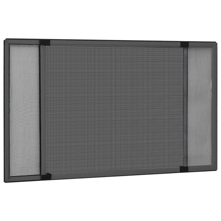 vidaXL Teleskop-Fliegengitter für Fenster Anthrazit (100-193)x75 cm