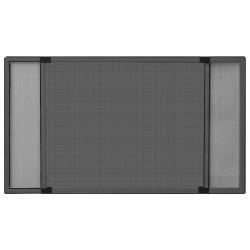 vidaXL Teleskop-Fliegengitter für Fenster Anthrazit (100-193)x75 cm