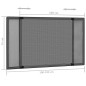 vidaXL Teleskop-Fliegengitter für Fenster Anthrazit (100-193)x75 cm vidaXL Teleskop-Fliegengitter für Fenster Anthrazit (100-193)x75 cm
