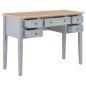 vidaXL Schreibtisch Grau 109,5 x 45 x 77,5 cm Holz vidaXL Schreibtisch Grau 109,5 x 45 x 77,5 cm Holz