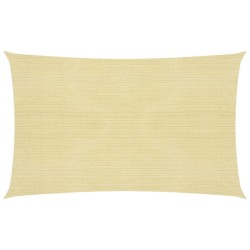 vidaXL Sonnensegel 160 g/m² Beige 2,5x4,5 m HDPE