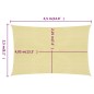 vidaXL Sonnensegel 160 g/m² Beige 2,5x4,5 m HDPE vidaXL Sonnensegel 160 g/m² Beige 2,5x4,5 m HDPE