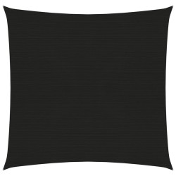 vidaXL Sonnensegel 160 g/m² Schwarz 5x5 m HDPE