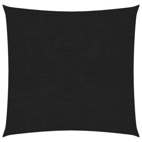 vidaXL Sonnensegel 160 g/m² Schwarz 5x5 m HDPE
