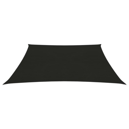 vidaXL Sonnensegel 160 g/m² Schwarz 5x5 m HDPE