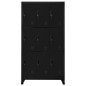 vidaXL Schließfachschrank Schwarz 90x45x180 cm Stahl vidaXL Schließfachschrank Schwarz 90x45x180 cm Stahl