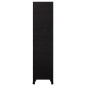 vidaXL Schließfachschrank Schwarz 90x45x180 cm Stahl vidaXL Schließfachschrank Schwarz 90x45x180 cm Stahl