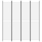 vidaXL 4-tlg. Paravent Weiß 200x220 cm Stoff vidaXL 4-tlg. Paravent Weiß 200x220 cm Stoff