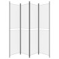 vidaXL 4-tlg. Paravent Weiß 200x220 cm Stoff vidaXL 4-tlg. Paravent Weiß 200x220 cm Stoff