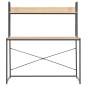vidaXL Computertisch Schwarz und Eiche 120x60x138 cm vidaXL Computertisch Schwarz und Eiche 120x60x138 cm