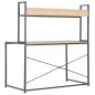 vidaXL Computertisch Schwarz und Eiche 120x60x138 cm vidaXL Computertisch Schwarz und Eiche 120x60x138 cm