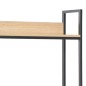 vidaXL Computertisch Schwarz und Eiche 120x60x138 cm vidaXL Computertisch Schwarz und Eiche 120x60x138 cm
