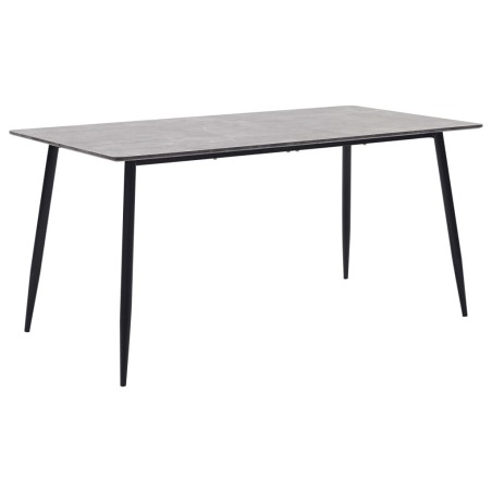 vidaXL Esstisch Grau 140x70x75 cm MDF