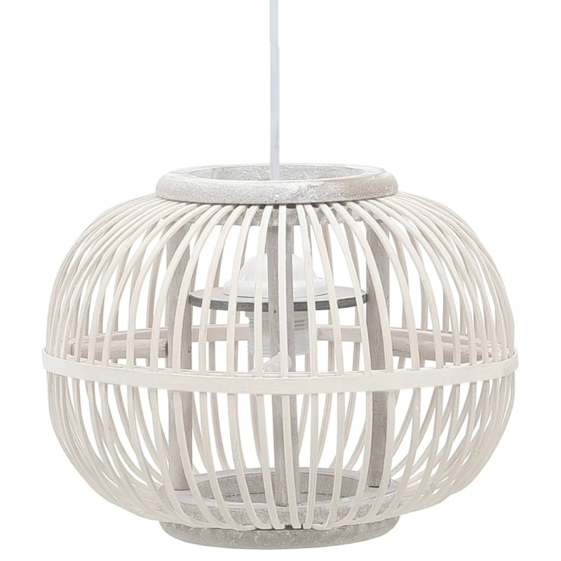 vidaXL Pendelleuchte Weiß Weide 40W 30×22 cm Globus E27 vidaXL Pendelleuchte Weiß Weide 40W 30×22 cm Globus E27