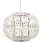 vidaXL Pendelleuchte Weiß Weide 40W 30×22 cm Globus E27 vidaXL Pendelleuchte Weiß Weide 40W 30×22 cm Globus E27