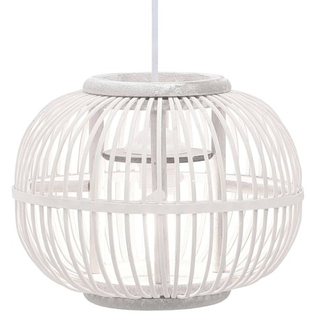 vidaXL Pendelleuchte Weiß Weide 40W 30×22 cm Globus E27