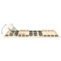 vidaXL Lattenrost mit 38 Latten Verstellbares Kopfteil 90x200 cm vidaXL Lattenrost mit 38 Latten Verstellbares Kopfteil 90x200 cm