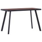 vidaXL Esstisch Dunkles Holz und Schwarz 120x60x75 cm MDF vidaXL Esstisch Dunkles Holz und Schwarz 120x60x75 cm MDF