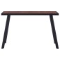 vidaXL Esstisch Dunkles Holz und Schwarz 120x60x75 cm MDF vidaXL Esstisch Dunkles Holz und Schwarz 120x60x75 cm MDF
