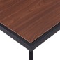 vidaXL Esstisch Dunkles Holz und Schwarz 120x60x75 cm MDF vidaXL Esstisch Dunkles Holz und Schwarz 120x60x75 cm MDF
