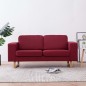 vidaXL 2-Sitzer-Sofa Stoff Weinrot vidaXL 2-Sitzer-Sofa Stoff Weinrot
