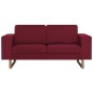 vidaXL 2-Sitzer-Sofa Stoff Weinrot vidaXL 2-Sitzer-Sofa Stoff Weinrot
