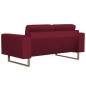 vidaXL 2-Sitzer-Sofa Stoff Weinrot vidaXL 2-Sitzer-Sofa Stoff Weinrot