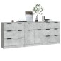 vidaXL 3-tlg. Sideboard-Set Betongrau Holzwerkstoff vidaXL 3-tlg. Sideboard-Set Betongrau Holzwerkstoff