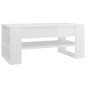 vidaXL Couchtisch Hochglanz-Weiß 102x55x45 cm Holzwerkstoff vidaXL Couchtisch Hochglanz-Weiß 102x55x45 cm Holzwerkstoff
