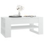 vidaXL Couchtisch Hochglanz-Weiß 102x55x45 cm Holzwerkstoff vidaXL Couchtisch Hochglanz-Weiß 102x55x45 cm Holzwerkstoff