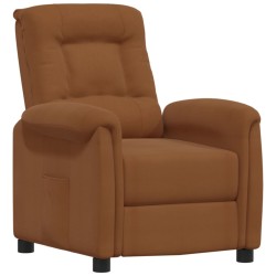 vidaXL Relaxsessel Braun Mikrofasergewebe
