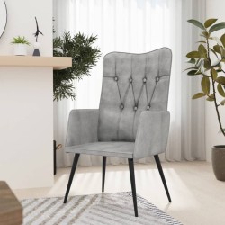 vidaXL Ohrensessel Grau Canvas-Material
