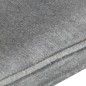 vidaXL Ohrensessel Grau Canvas-Material vidaXL Ohrensessel Grau Canvas-Material