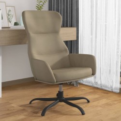 vidaXL Relaxsessel Hellgrau Wildleder-Optik