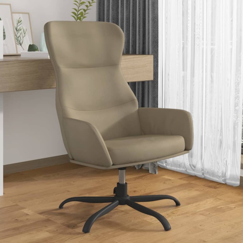 vidaXL Relaxsessel Hellgrau Wildleder-Optik vidaXL Relaxsessel Hellgrau Wildleder-Optik