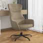 vidaXL Relaxsessel Hellgrau Wildleder-Optik vidaXL Relaxsessel Hellgrau Wildleder-Optik