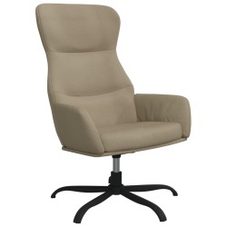 vidaXL Relaxsessel Hellgrau Wildleder-Optik