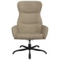 vidaXL Relaxsessel Hellgrau Wildleder-Optik vidaXL Relaxsessel Hellgrau Wildleder-Optik