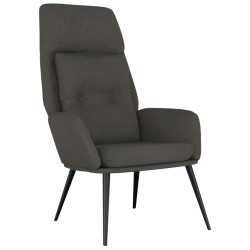vidaXL Relaxsessel Dunkelgrau Wildleder-Optik
