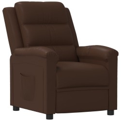 vidaXL Relaxsessel Braun Kunstleder