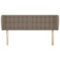 vidaXL Kopfteil mit Ohren Taupe 147x23x78/88 cm Stoff vidaXL Kopfteil mit Ohren Taupe 147x23x78/88 cm Stoff