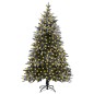 vidaXL Künstlicher Weihnachtsbaum mit Beleuchtung & Schnee 240 cm vidaXL Künstlicher Weihnachtsbaum mit Beleuchtung & Schnee 240 cm
