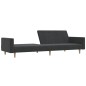 vidaXL Schlafsofa 2-Sitzer Dunkelgrau Stoff vidaXL Schlafsofa 2-Sitzer Dunkelgrau Stoff