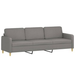 vidaXL 3-Sitzer-Sofa Dunkelgrau 210 cm Stoff