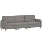 vidaXL 3-Sitzer-Sofa Dunkelgrau 210 cm Stoff vidaXL 3-Sitzer-Sofa Dunkelgrau 210 cm Stoff