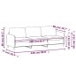 vidaXL 3-Sitzer-Sofa Dunkelgrau 210 cm Stoff vidaXL 3-Sitzer-Sofa Dunkelgrau 210 cm Stoff