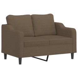vidaXL 2-Sitzer-Sofa Braun 120 cm Stoff